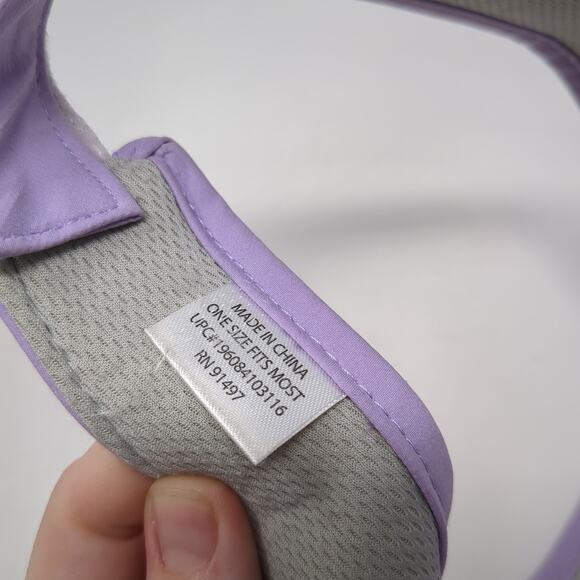 LPGA Strapback Sun Visor Cap Purple One Size Adjustable Lightweight - Picture 10 of 10